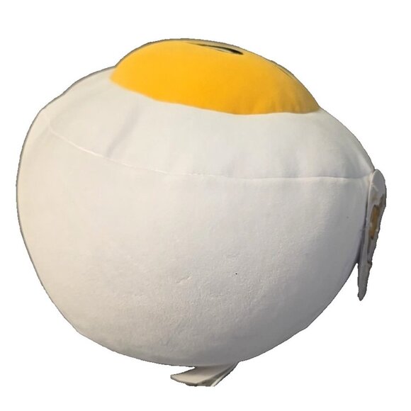 Gudetama Lazy Egg Plush 10” Wht Hard Boiled Egg Yellow Yolk Meh Sanrio Gund New - Picture 8 of 10